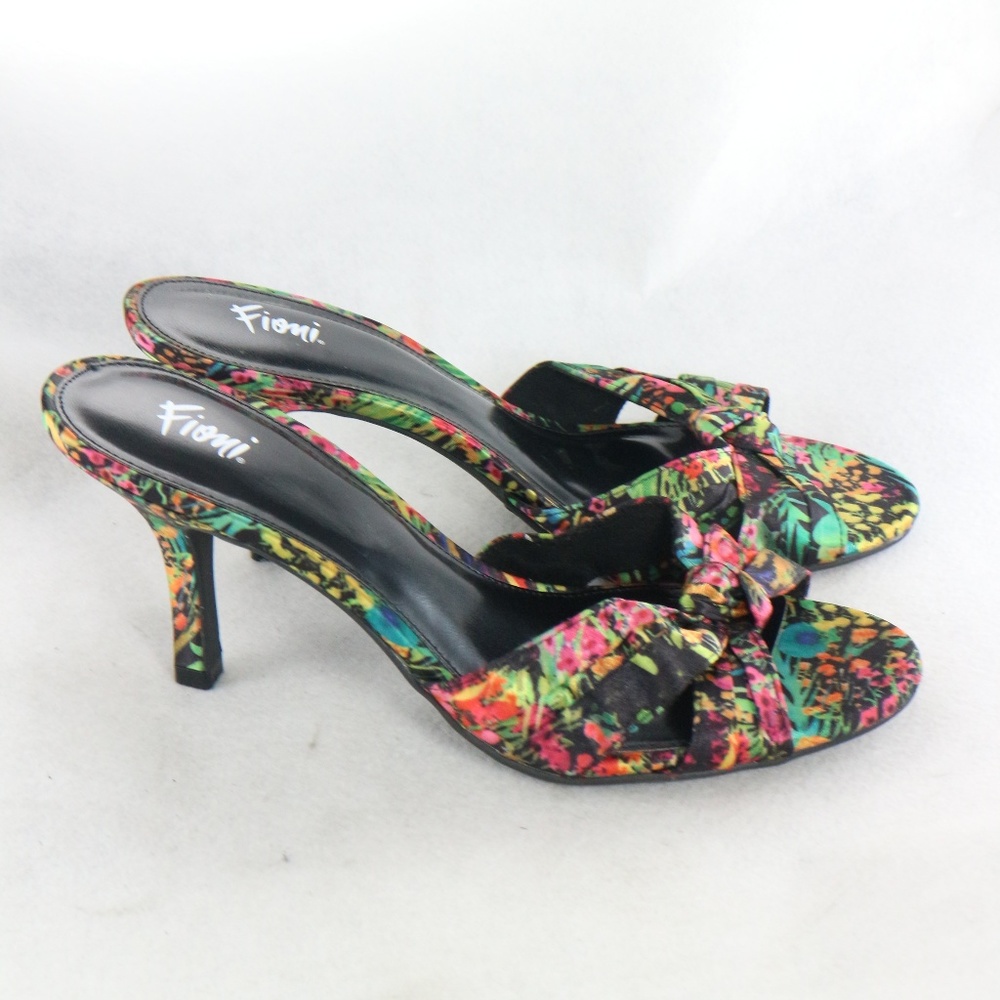 FIONI Multicolor Cross Strap Open Toe Sandals Sz 8.5 US Women - Picture 7 of 8
